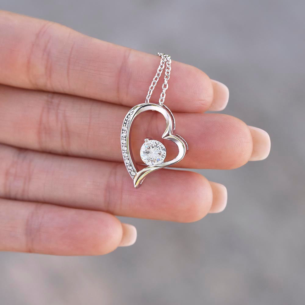 Merry Christmas Bonus Mom!!! | Forever Love Necklace | Message Card Jewelry