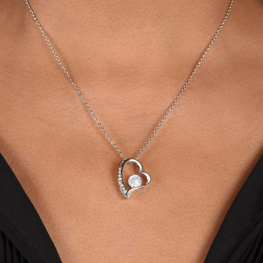 Merry Christmas Bonus Mom!!! | Forever Love Necklace | Message Card Jewelry