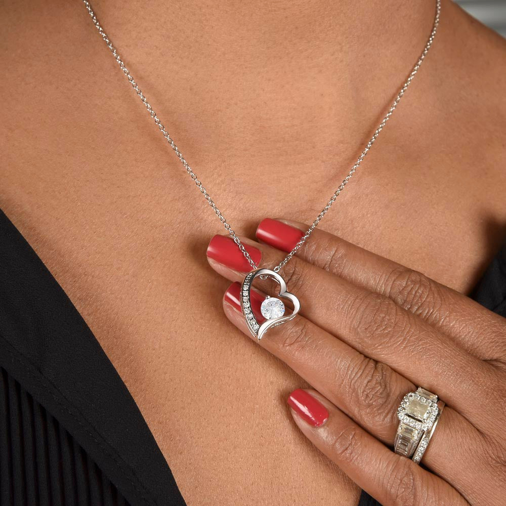 Merry Christmas Bonus Mom!!! | Forever Love Necklace | Message Card Jewelry