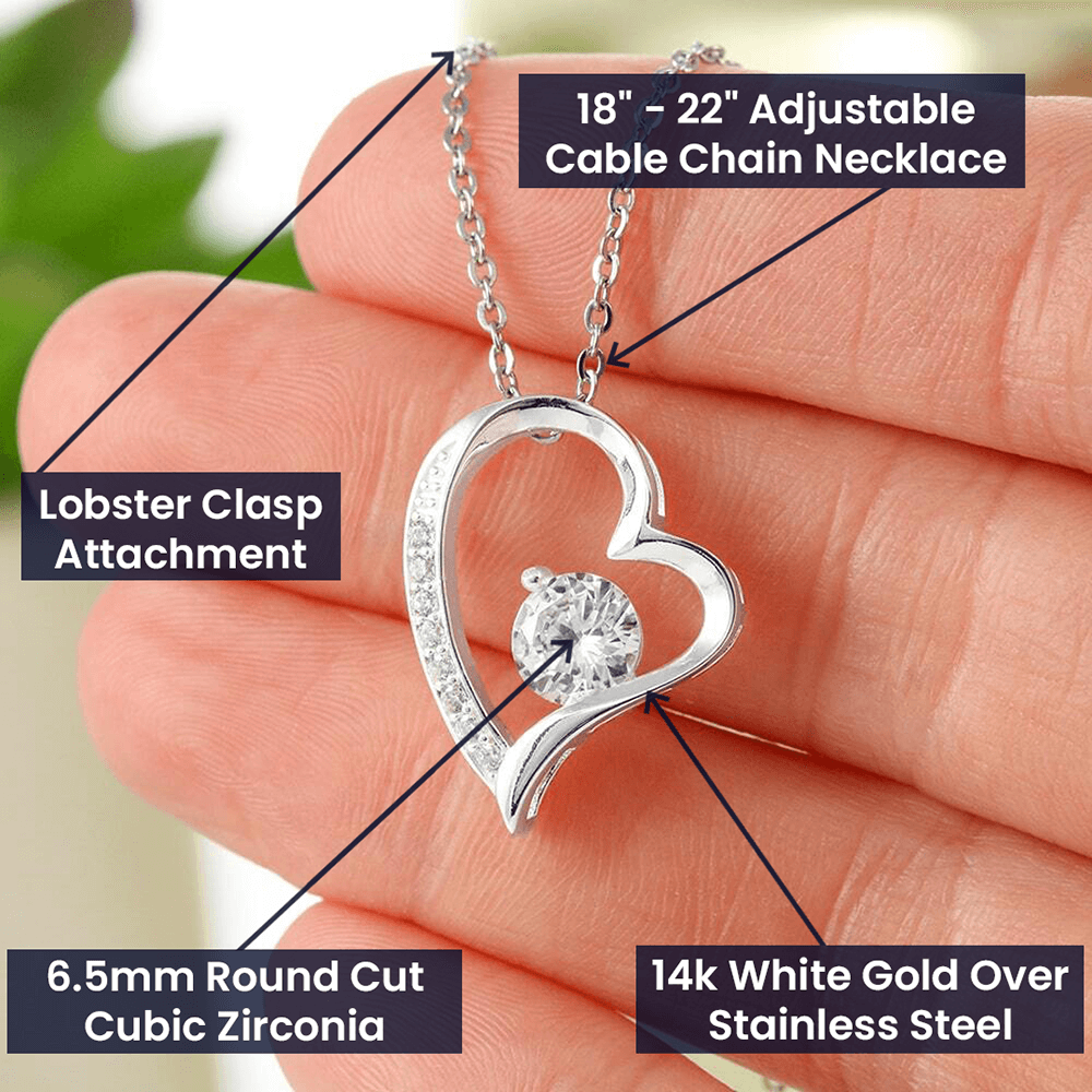 To My Soulmate | Forever Love Necklace | Girlfriend, Soulmate, Wife, BFF, Anniversary, Valentine's Day, Birthday, Christmas Necklace Gift