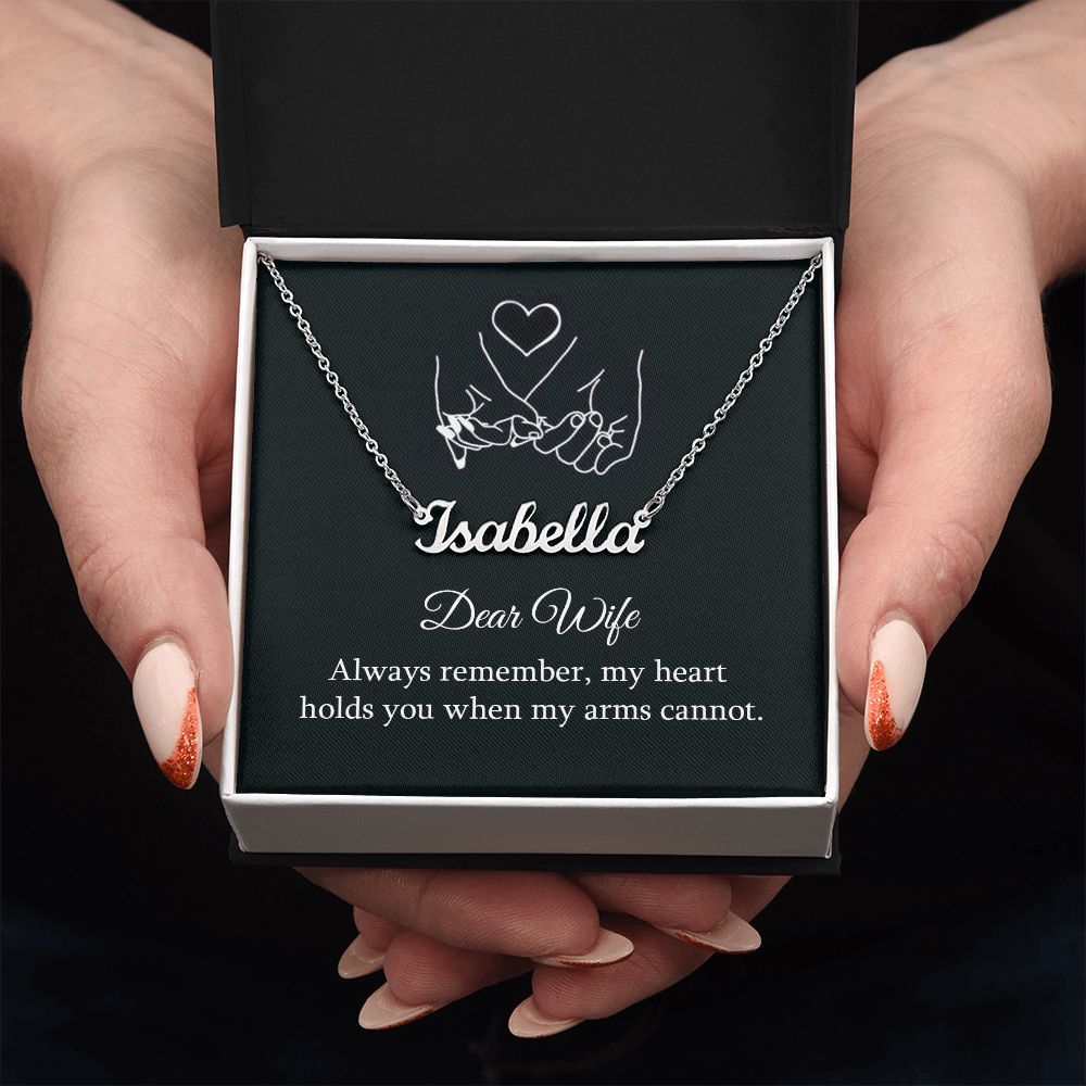 Your Wife Will Love This Personalized Name Necklace!!!