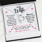 To My Wife... You Are My Love & My Forever - Anniversary, Valentines Day, Birthday Wife Gift - Forever Love Necklace