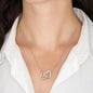 To My Daughter - Never Forget That I Love You... - Perfect Daughter Gift, Interlocked Heart Necklace