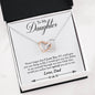 To My Daughter - Never Forget That I Love You... - Perfect Daughter Gift, Interlocked Heart Necklace