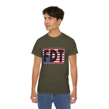 FDT Upside Down USA Flag T-shirt - Patriotic Political Statement Tee American Flag - In Distress, Pain - Anti Trump - FDT - American Flag