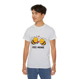 Bee Mine Valentine's Day Be Mine |  Ultra 100% US Cotton Tee | BFF T-shirt, Lovers Mens/Womens Tshirt Gift For Valentines