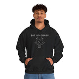 Bat Sh*t Crazy Hoodie - Funny Silly Face Graphic Hoodie Sweatshirt