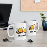 Bee Mine Valentine's Day Be Mine Coffee Mug | BFF, Lovers, Valentines White Ceramic Novelty Mug 11/15oz