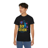 Six Seven Meme T-Shirt - Funny Viral Gen Alpha Trend Tee - Basketball Slam Dunk Shirt - Youth Humor Gift - Unisex Graphic Tee
