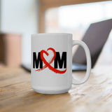 Mom | Mother's Day Gift, Moms Love, I Love You Mom, Valentine's Day | White Ceramic Novelty 11/15oz Mug