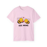 Bee Mine Valentine's Day Be Mine |  Ultra 100% US Cotton Tee | BFF T-shirt, Lovers Mens/Womens Tshirt Gift For Valentines