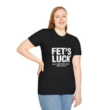 FET'S LUCK Funny Misread T-Shirt, Sarcastic Humor Graphic Tee Gag Gift Unisex Cotton Shirt, Adult Joke Shirt Birthday Present