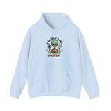 Alien 'I Came, I Saw, I Forgot' Hoodie – Funny Stoner Extraterrestrial Pullover