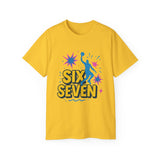 Six Seven Meme T-Shirt - Funny Viral Gen Alpha Trend Tee - Basketball Slam Dunk Shirt - Youth Humor Gift - Unisex Graphic Tee