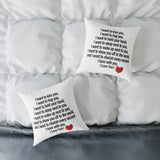 Romantic Love Quote Throw Pillow – I Love You Gift for Her or Him, Anniversary, Valentine’s Day, Bedroom Decor, Cute Couples Gift