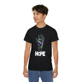 HOPE Neon Dripping Hand T-Shirt – Bold Futuristic Design, Eye-Catching Streetwear, Inspire & Stand Out in Style!