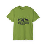 Funny Backyard Warning T-Shirt - Please Don't Piss Me Off Shirt - Sarcastic Gift Tee for Men, Women, Outdoor Humor Shirt
