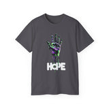 HOPE Neon Dripping Hand T-Shirt – Bold Futuristic Design, Eye-Catching Streetwear, Inspire & Stand Out in Style!