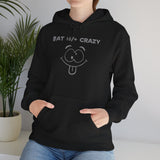 Bat Sh*t Crazy Hoodie - Funny Silly Face Graphic Hoodie Sweatshirt