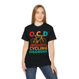 OCD Obsessive Cycling Disorder | Funny Tee-Shirt, Silly Saying T-Shirt, Great Gift For Bicyclists Clothing Shirt