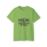 Funny Backyard Warning T-Shirt - Please Don't Piss Me Off Shirt - Sarcastic Gift Tee for Men, Women, Outdoor Humor Shirt