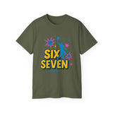Six Seven Meme T-Shirt - Funny Viral Gen Alpha Trend Tee - Basketball Slam Dunk Shirt - Youth Humor Gift - Unisex Graphic Tee