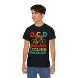 OCD Obsessive Cycling Disorder | Funny Tee-Shirt, Silly Saying T-Shirt, Great Gift For Bicyclists Clothing Shirt