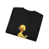 Grumpy Duck T-Shirt | Funny Tired Duck Shirt | Cute Sarcastic Animal Tee Gift for Duck Lovers, Coffee Fans & Lazy Mood Humor Outfit