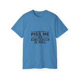 Funny Backyard Warning T-Shirt - Please Don't Piss Me Off Shirt - Sarcastic Gift Tee for Men, Women, Outdoor Humor Shirt
