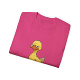 Grumpy Duck T-Shirt | Funny Tired Duck Shirt | Cute Sarcastic Animal Tee Gift for Duck Lovers, Coffee Fans & Lazy Mood Humor Outfit
