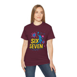 Six Seven Meme T-Shirt - Funny Viral Gen Alpha Trend Tee - Basketball Slam Dunk Shirt - Youth Humor Gift - Unisex Graphic Tee