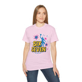 Six Seven Meme T-Shirt - Funny Viral Gen Alpha Trend Tee - Basketball Slam Dunk Shirt - Youth Humor Gift - Unisex Graphic Tee