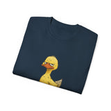 Grumpy Duck T-Shirt | Funny Tired Duck Shirt | Cute Sarcastic Animal Tee Gift for Duck Lovers, Coffee Fans & Lazy Mood Humor Outfit