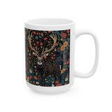 Great Gift For Hunters!!! 15 ounce "Deer" Ceramic White Novelty Coffee Mug | Tea Cup Perfect For Hunting Season