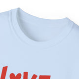 Love Actually Is All Around T-Shirt | Retro Valentine's Day Shirt, Positive Quote Tee, 13 Color Options, Unisex Gift Idea