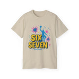 Six Seven Meme T-Shirt - Funny Viral Gen Alpha Trend Tee - Basketball Slam Dunk Shirt - Youth Humor Gift - Unisex Graphic Tee
