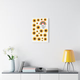 There Is Always Hope | Hopeful Sunflower Rainbow Canvas Art Print, Wall Decor, Home Decor, Gift for Friends, Inspirational Quote Art