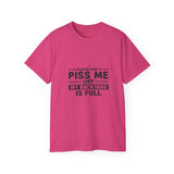 Funny Backyard Warning T-Shirt - Please Don't Piss Me Off Shirt - Sarcastic Gift Tee for Men, Women, Outdoor Humor Shirt