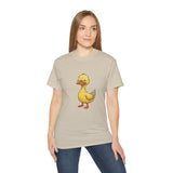 Grumpy Duck T-Shirt | Funny Tired Duck Shirt | Cute Sarcastic Animal Tee Gift for Duck Lovers, Coffee Fans & Lazy Mood Humor Outfit
