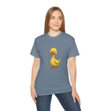 Grumpy Duck T-Shirt | Funny Tired Duck Shirt | Cute Sarcastic Animal Tee Gift for Duck Lovers, Coffee Fans & Lazy Mood Humor Outfit