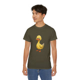Grumpy Duck T-Shirt | Funny Tired Duck Shirt | Cute Sarcastic Animal Tee Gift for Duck Lovers, Coffee Fans & Lazy Mood Humor Outfit
