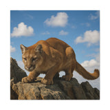 Mountain Lion Canvas Art - Nature Wall Decor, Wild Animal Print, Home Decor, Gift for Nature Lovers, Wildlife Photography