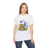 Six Seven Meme T-Shirt - Funny Viral Gen Alpha Trend Tee - Basketball Slam Dunk Shirt - Youth Humor Gift - Unisex Graphic Tee