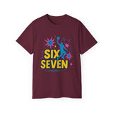 Six Seven Meme T-Shirt - Funny Viral Gen Alpha Trend Tee - Basketball Slam Dunk Shirt - Youth Humor Gift - Unisex Graphic Tee