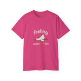 Funny Duck T-Shirt - Feeling UnproDUCKtive Graphic Tee, Cute Animal Pun Shirt, Humor Gift for Bird Lovers, Men Women Casual Wear