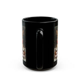 We Woof You A Merry Christmas | Xmas, Puppies, Dogs, Stocking Stuffers | Black Ceramic Mug 11oz and 15oz