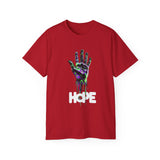 HOPE Neon Dripping Hand T-Shirt – Bold Futuristic Design, Eye-Catching Streetwear, Inspire & Stand Out in Style!