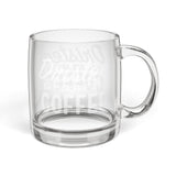 Engraved Coffee Mug, Personalized Gift for Coffee Lovers, Unique Home Decor, Custom Engraved Glass Mug, Perfect for Birthdays, Anniversaries