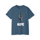 HOPE Neon Dripping Hand T-Shirt – Bold Futuristic Design, Eye-Catching Streetwear, Inspire & Stand Out in Style!