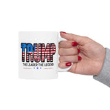 TRUMP The Leader The Legend | President Donald Trump, POTUS, USA | White Ceramic Novelty 11/15oz Mug